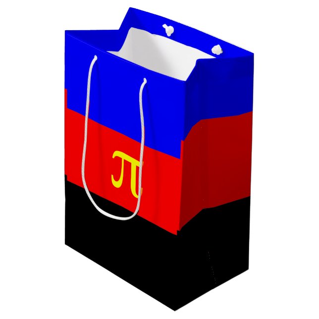 Polyamory Pride Flag Medium Gift Bag (Front Angled)