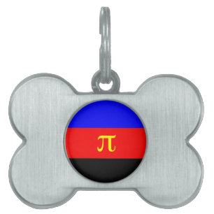 Polyamory Pride Flag Pet ID Tag