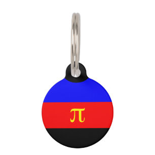 Polyamory Pride Flag Pet Tag