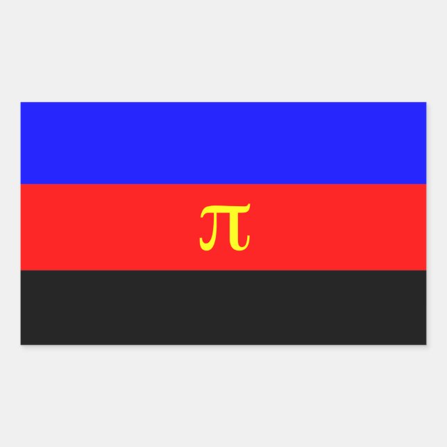 Polyamory Pride Flag Rectangular Sticker (Front)