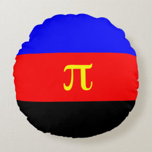 Polyamory Pride Flag Round Cushion