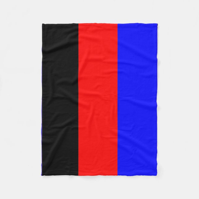 Polyamory Pride Flag Stripes Fleece Blanket (Front)