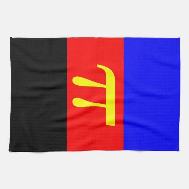 polyamory pride flag tea towel (Horizontal)