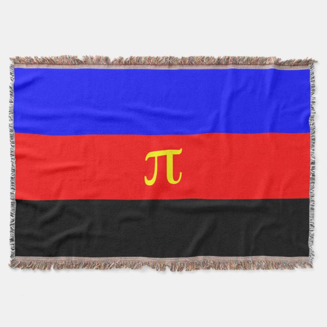 Polyamory Pride Flag Throw Blanket (Front)