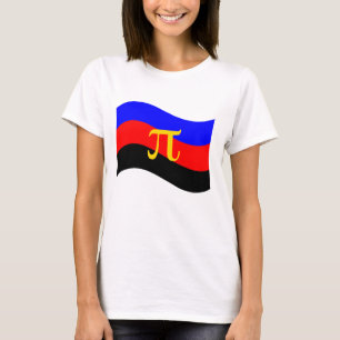 Polyamory Pride Symbol Wavy Flag T-Shirt