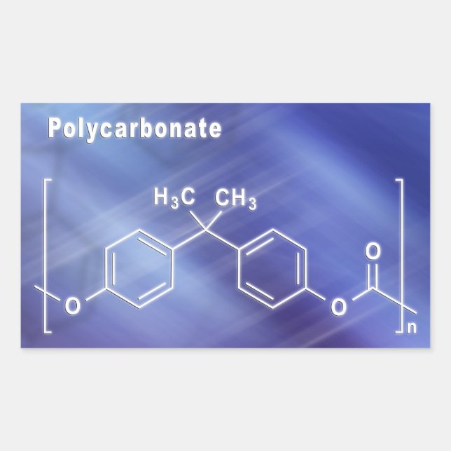 Polycarbonate PC Rectangular Sticker (Front)