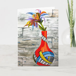 Polychrome - Blank inside greeting  Card