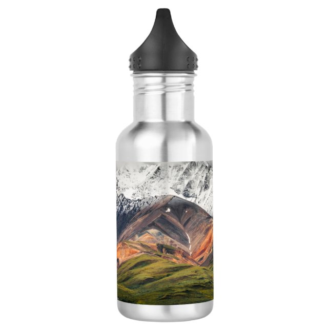 Polychrome mountain, Denali NP, Alaska 532 Ml Water Bottle (Left)