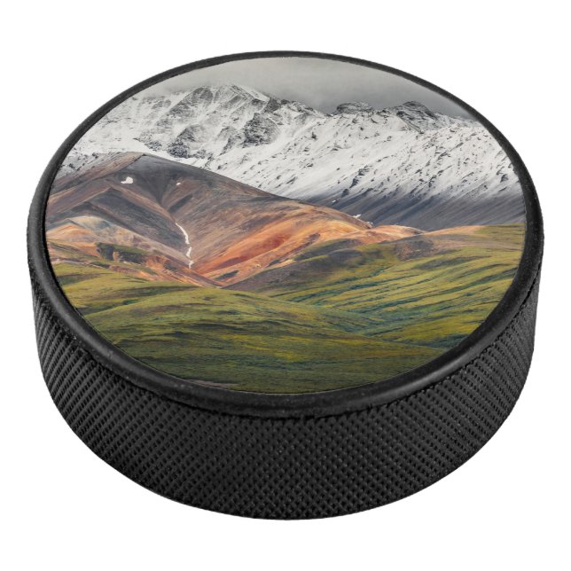 Polychrome mountain, Denali NP, Alaska Hockey Puck (3/4)