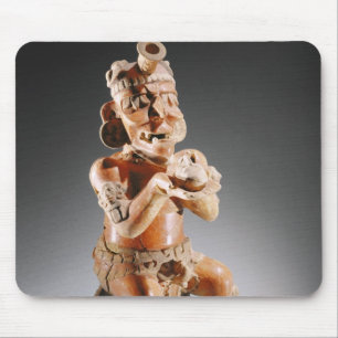 Polychrome two-part effigy vessel, perhaps mouse mat