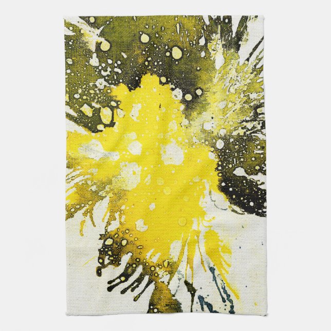 Polychromoptic #11 by Michael Moffa Tea Towel (Vertical)