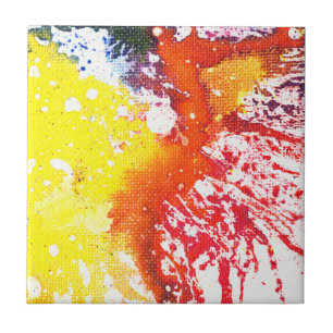 Polychromoptic #13E by Michael Moffa Tile