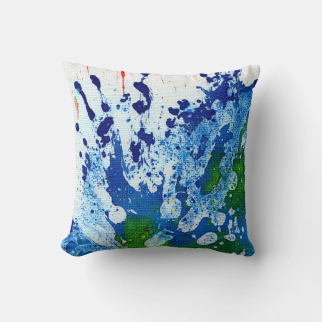 Polychromoptic #14B by Michael Moffa Cushion (Front)