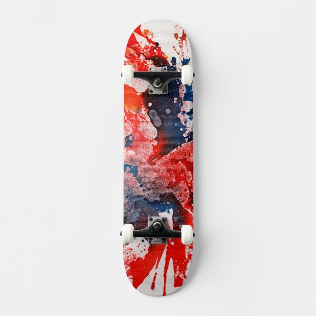 Polychromoptic #15 by Michael Moffa Skateboard (Front)