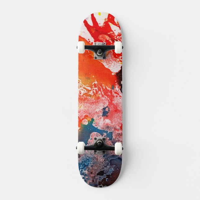 Polychromoptic #15B by Michael Moffa Skateboard (Front)