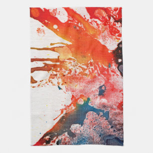Polychromoptic #15B by Michael Moffa Tea Towel