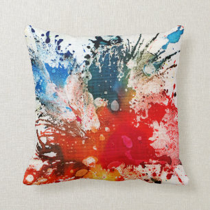 Polychromoptic #16 by Michael Moffa Cushion