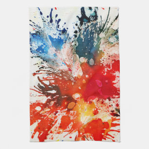 Polychromoptic #16 by Michael Moffa Tea Towel