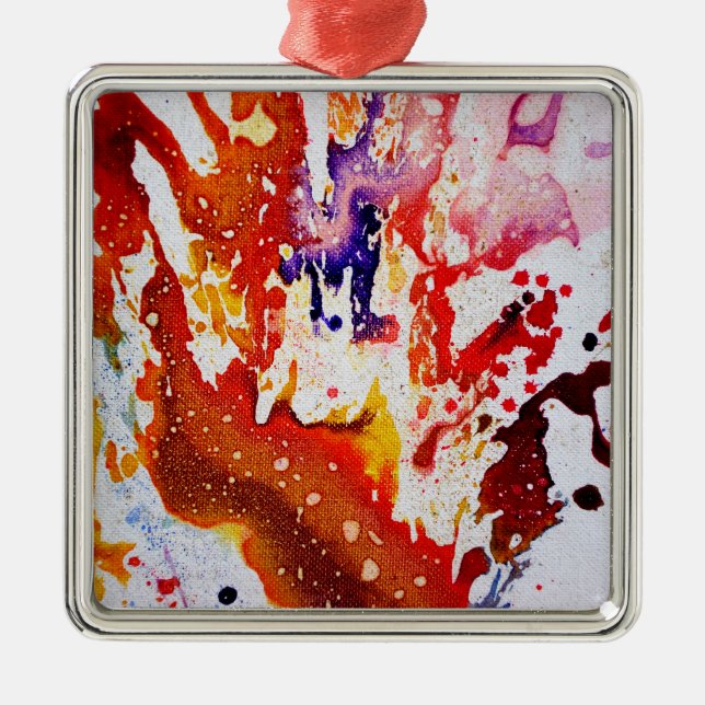 Polychromoptic #1A by Michael Moffa Metal Tree Decoration (Front)