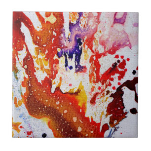 Polychromoptic #1A by Michael Moffa Tile