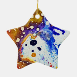 Polychromoptic #1B by Michael Moffa Ceramic Tree Decoration