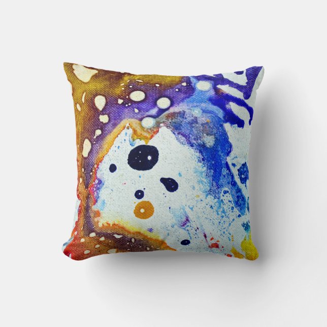 Polychromoptic #1B by Michael Moffa Cushion (Front)