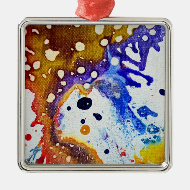 Polychromoptic #1B by Michael Moffa Metal Tree Decoration (Front)