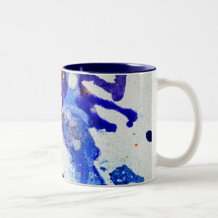 Polychromoptic #1B by Michael Moffa Two-Tone Coffee Mug