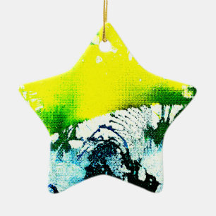 Polychromoptic #2A by Michael Moffa Ceramic Tree Decoration