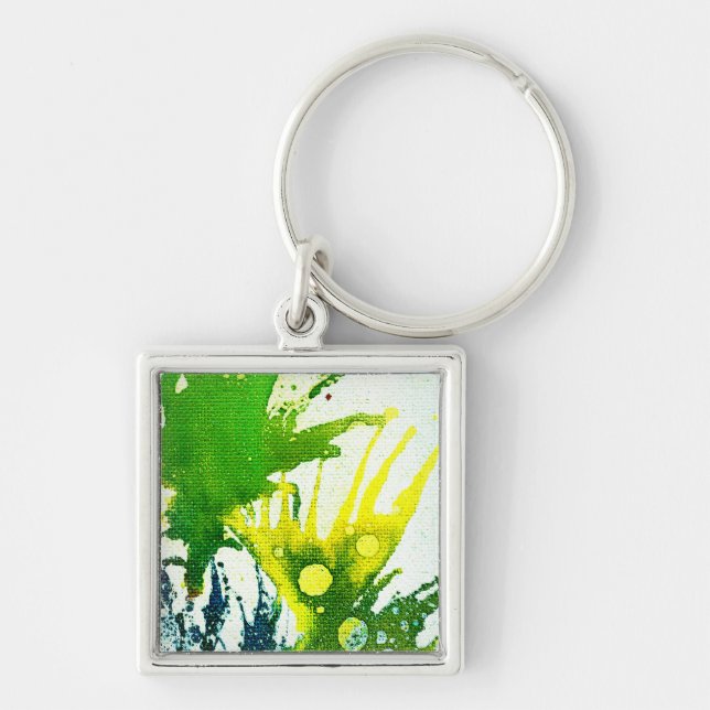 Polychromoptic #2B by Michael Moffa Key Ring (Front)