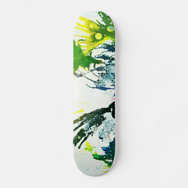 Polychromoptic #2B by Michael Moffa Skateboard (Front)