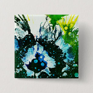 Polychromoptic #2C by Michael Moffa 15 Cm Square Badge