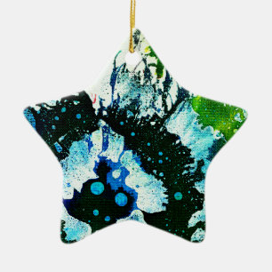 Polychromoptic #2C by Michael Moffa Ceramic Tree Decoration