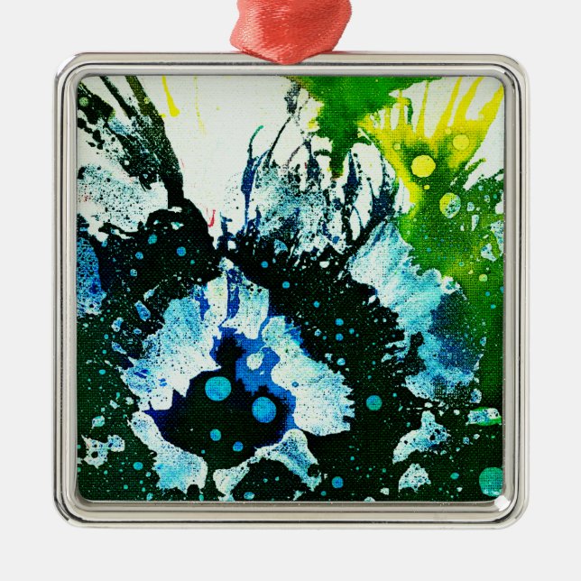 Polychromoptic #2C by Michael Moffa Metal Tree Decoration (Front)