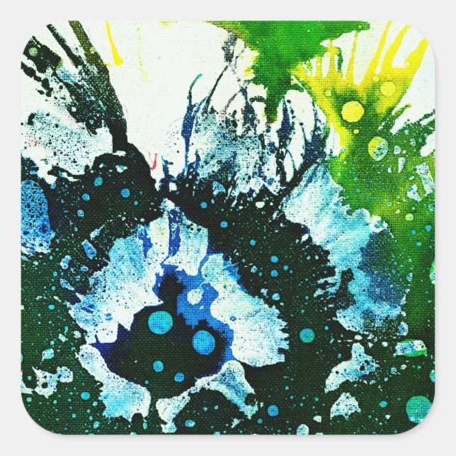 Polychromoptic #2C by Michael Moffa Square Sticker (Front)