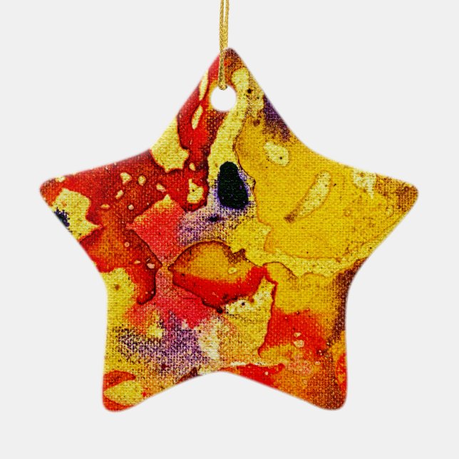 Polychromoptic #3 by Michael Moffa  Ceramic Tree Decoration (Front)