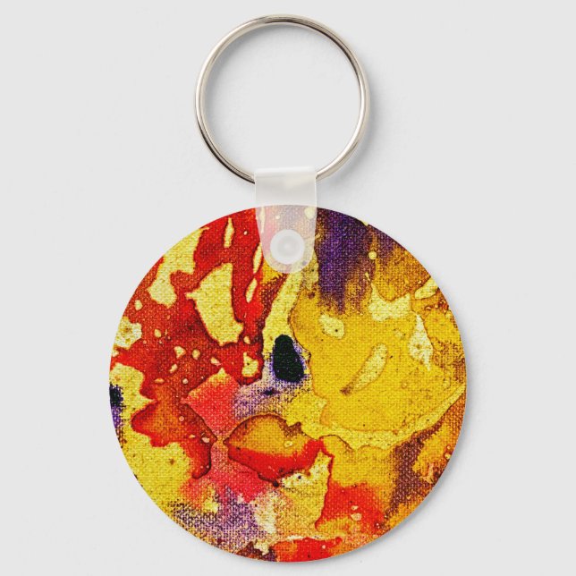 Polychromoptic #3 by Michael Moffa Key Ring (Front)