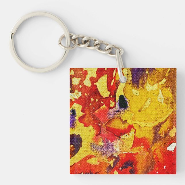 Polychromoptic #3 by Michael Moffa Key Ring (Front)