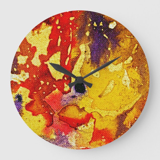 Polychromoptic #3 by Michael Moffa Large Clock (Front)