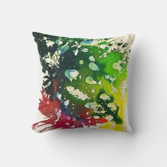 Polychromoptic #4 by Michael Moffa Cushion (Front)