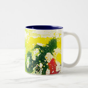 Polychromoptic #4 by Michael Moffa Two-Tone Coffee Mug