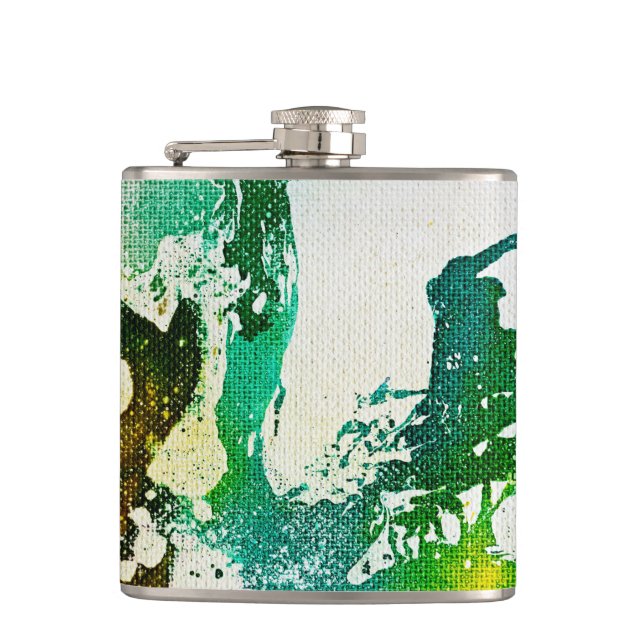 Polychromoptic #5 by Michael Moffa Hip Flask (Front)