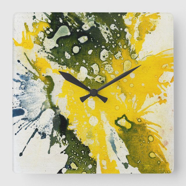 Polychromoptic #8 by Michael Moffa Square Wall Clock (Front)