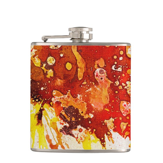 Polychromoptic #9 by Michael Moffa Hip Flask (Front)