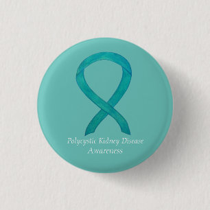 Polycystic Kidney Disease Awareness Custom Art Pin
