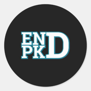 Polycystic Kidney Disease Awareness End Pkd Fight  Classic Round Sticker