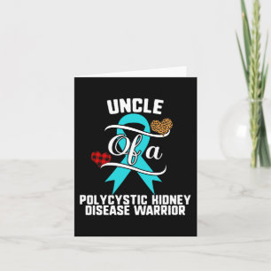 Polycystic Kidney Disease Awareness Leopard Buffal Card