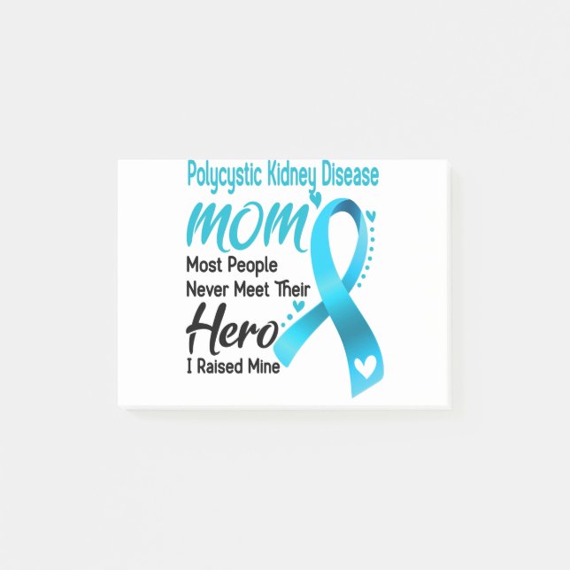 Polycystic Kidney Disease Awareness Month Ribbon G Post-it Notes (Front)