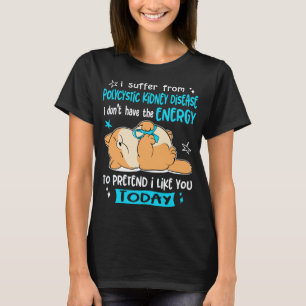 Polycystic Kidney Disease Awareness Ribbon Support T-Shirt