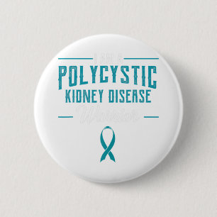 Polycystic Kidney Disease Pkd Warrior Pckd Awarene 6 Cm Round Badge